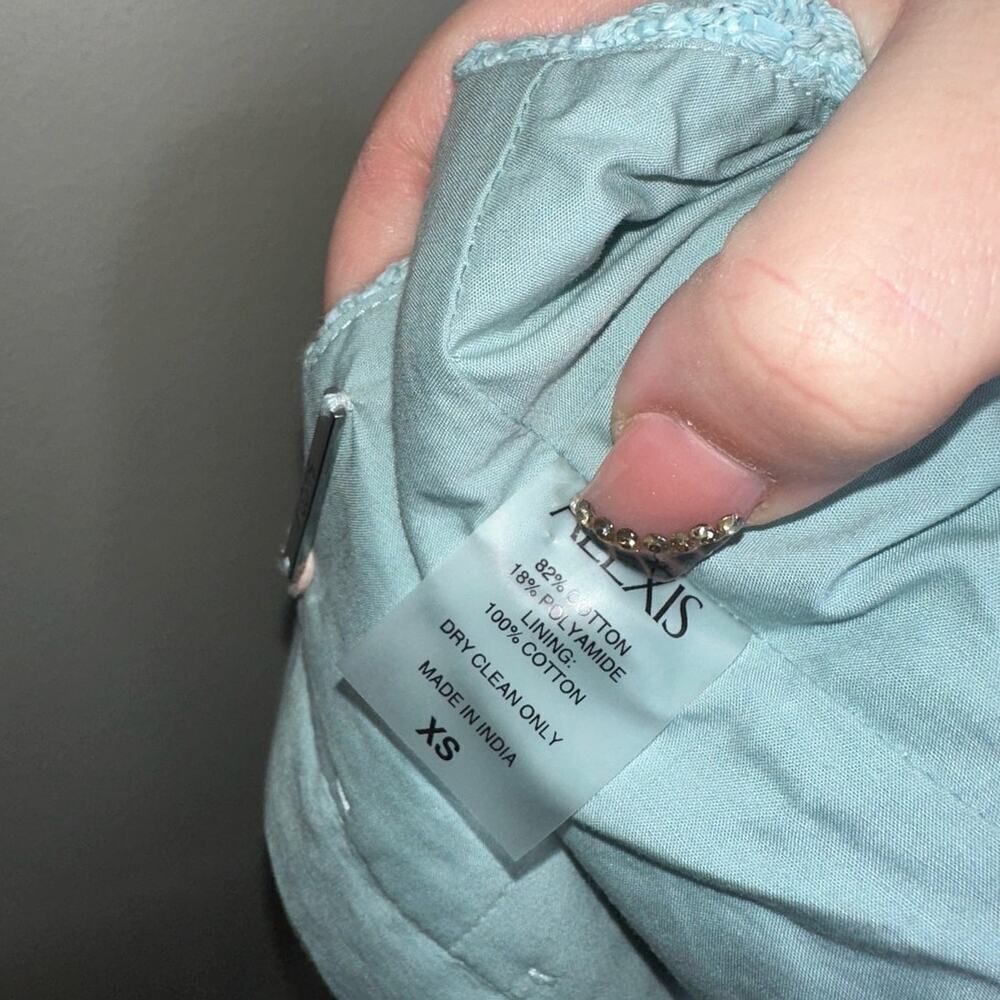 Alexis Ronja Pearl Embellished Top NWT Tiffany Blue Size XS - Picture 7 of 8